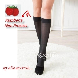 複製-(25130) New Knee Highs Japan Style Raspberry Slim Socks